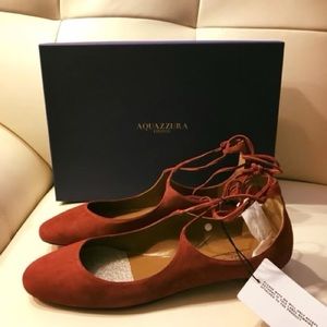 Aquazzurra suede flats 39